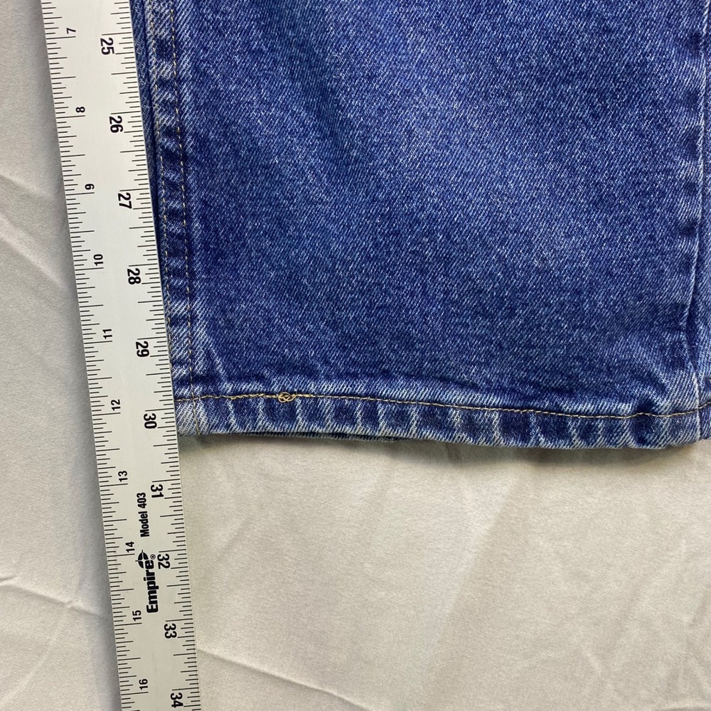 Wrangler Mens Straight Leg Jeans Blue Denim Workwear Rugged Work Tough 38x30 - Picture 12 of 16